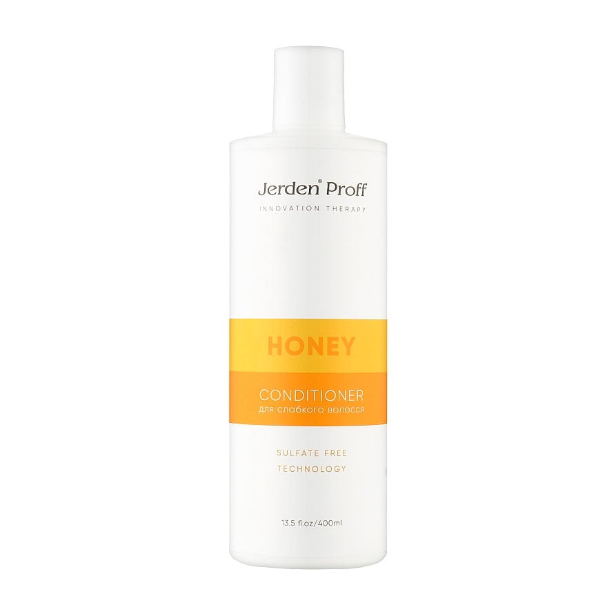 Уцінка! Безсульфатний кондиціонер Jerden Proff Honey Conditioner для слабкого волосся, з маточним молочком, 400 мл